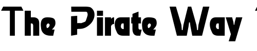 Font : Roost-Regular Custom Text : The Pirate Way Test your own text here Click to download or to view this font on a tshirt that can be custom printed in Bali