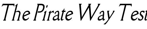 Font : Rory-Thin-Italic Custom Text : The Pirate Way Test your own text here Click to download or to view this font on a tshirt that can be custom printed in Bali