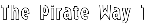 Font : Roslyn-MN-Outline Custom Text : The Pirate Way Test your own text here Click to download or to view this font on a tshirt that can be custom printed in Bali