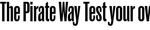 Font : RoswellFourITC-TT Custom Text : The Pirate Way Test your own text here Click to download or to view this font on a tshirt that can be custom printed in Bali