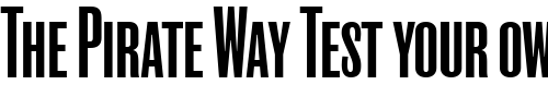 Font : RoswellSCFourITC-TT Custom Text : The Pirate Way Test your own text here Click to download or to view this font on a tshirt that can be custom printed in Bali