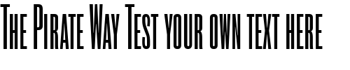 Font : RoswellSCTwoITC-TT Custom Text : The Pirate Way Test your own text here Click to download or to view this font on a tshirt that can be custom printed in Bali