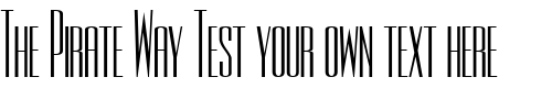 Font : Rothman-Regular Custom Text : The Pirate Way Test your own text here Click to download or to view this font on a tshirt that can be custom printed in Bali