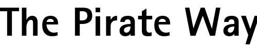 Font : RotisSansSerifExtraBold75A Custom Text : The Pirate Way Test your own text here Click to download or to view this font on a tshirt that can be custom printed in Bali
