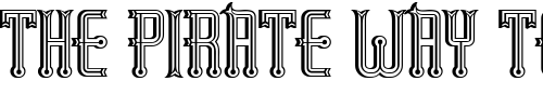 Font : RubaiyatShadow Custom Text : The Pirate Way Test your own text here Click to download or to view this font on a tshirt that can be custom printed in Bali