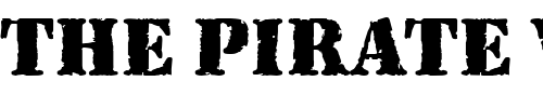 Font : RubberStaSolT Custom Text : The Pirate Way Test your own text here Click to download or to view this font on a tshirt that can be custom printed in Bali