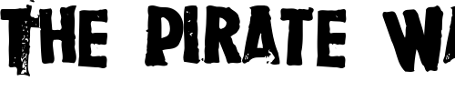 Font : Rubbermaid-Single Custom Text : The Pirate Way Test your own text here Click to download or to view this font on a tshirt that can be custom printed in Bali