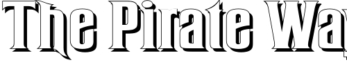 Font : Rubens-Shadow Custom Text : The Pirate Way Test your own text here Click to download or to view this font on a tshirt that can be custom printed in Bali