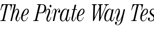 Font : RubyScriptNarrow Custom Text : The Pirate Way Test your own text here Click to download or to view this font on a tshirt that can be custom printed in Bali
