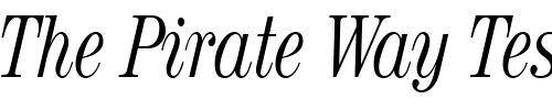Font : RubyScriptNarrow-Regular Custom Text : The Pirate Way Test your own text here Click to download or to view this font on a tshirt that can be custom printed in Bali