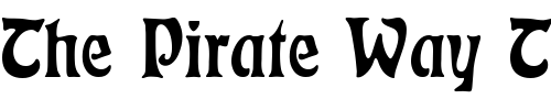 Font : Rudelsberg Custom Text : The Pirate Way Test your own text here Click to download or to view this font on a tshirt that can be custom printed in Bali