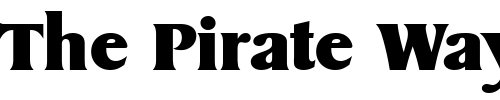 Font : RudyBecker-Heavy Custom Text : The Pirate Way Test your own text here Click to download or to view this font on a tshirt that can be custom printed in Bali