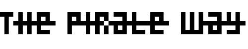 Font : RufusBlue Custom Text : The Pirate Way Test your own text here Click to download or to view this font on a tshirt that can be custom printed in Bali