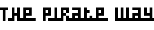 Font : RufusTwo Custom Text : The Pirate Way Test your own text here Click to download or to view this font on a tshirt that can be custom printed in Bali