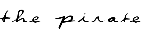 Font : RunawayExtended Custom Text : The Pirate Way Test your own text here Click to download or to view this font on a tshirt that can be custom printed in Bali