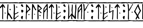 Font : Runic Custom Text : The Pirate Way Test your own text here Click to download or to view this font on a tshirt that can be custom printed in Bali