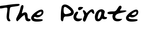 Font : RustysHand-Regular Custom Text : The Pirate Way Test your own text here Click to download or to view this font on a tshirt that can be custom printed in Bali