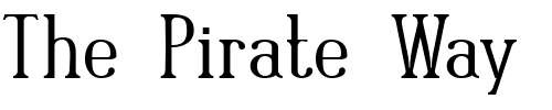 Font : Rutaban-Normal Custom Text : The Pirate Way Test your own text here Click to download or to view this font on a tshirt that can be custom printed in Bali