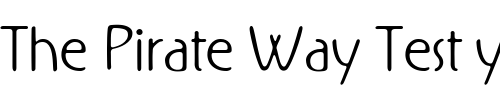 Font : Rx-FiveZero Custom Text : The Pirate Way Test your own text here Click to download or to view this font on a tshirt that can be custom printed in Bali