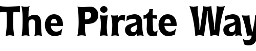 Font : RyndersExtraBold Custom Text : The Pirate Way Test your own text here Click to download or to view this font on a tshirt that can be custom printed in Bali