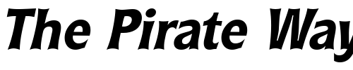 Font : RyndersExtraBold-Italic Custom Text : The Pirate Way Test your own text here Click to download or to view this font on a tshirt that can be custom printed in Bali