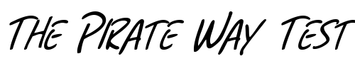 Font : SF-Grunge-Sans-SC-Italic Custom Text : The Pirate Way Test your own text here Click to download or to view this font on a tshirt that can be custom printed in Bali