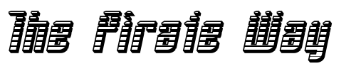 Font : SF-Piezolectric-SFX-Oblique Custom Text : The Pirate Way Test your own text here Click to download or to view this font on a tshirt that can be custom printed in Bali