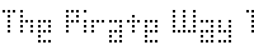 Font : SMdot12 Custom Text : The Pirate Way Test your own text here Click to download or to view this font on a tshirt that can be custom printed in Bali