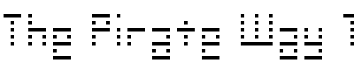 Font : SMdot12x Custom Text : The Pirate Way Test your own text here Click to download or to view this font on a tshirt that can be custom printed in Bali