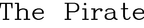 Font : SWComp Custom Text : The Pirate Way Test your own text here Click to download or to view this font on a tshirt that can be custom printed in Bali