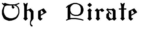 Font : SWGothi Custom Text : The Pirate Way Test your own text here Click to download or to view this font on a tshirt that can be custom printed in Bali