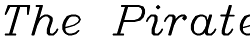 Font : SWItalc Custom Text : The Pirate Way Test your own text here Click to download or to view this font on a tshirt that can be custom printed in Bali