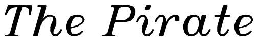 Font : SWItalt Custom Text : The Pirate Way Test your own text here Click to download or to view this font on a tshirt that can be custom printed in Bali