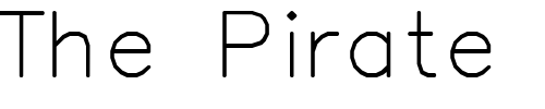 Font : SWSimp Custom Text : The Pirate Way Test your own text here Click to download or to view this font on a tshirt that can be custom printed in Bali