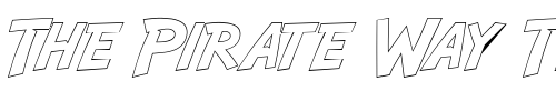 Font : SafariOutline Custom Text : The Pirate Way Test your own text here Click to download or to view this font on a tshirt that can be custom printed in Bali