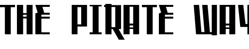 Font : Saffron_Cyr Custom Text : The Pirate Way Test your own text here Click to download or to view this font on a tshirt that can be custom printed in Bali