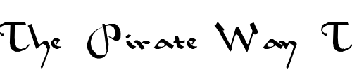 Font : Sahara-Normal-Wd-Lefti Custom Text : The Pirate Way Test your own text here Click to download or to view this font on a tshirt that can be custom printed in Bali