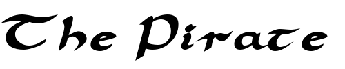Font : SamovarSSK-BoldItalic Custom Text : The Pirate Way Test your own text here Click to download or to view this font on a tshirt that can be custom printed in Bali