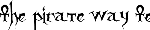 Font : Sanctuary Custom Text : The Pirate Way Test your own text here Click to download or to view this font on a tshirt that can be custom printed in Bali
