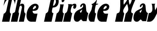 Font : SandCastlesCondensed-Oblique Custom Text : The Pirate Way Test your own text here Click to download or to view this font on a tshirt that can be custom printed in Bali