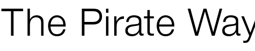 Font : Sans-Light Custom Text : The Pirate Way Test your own text here Click to download or to view this font on a tshirt that can be custom printed in Bali