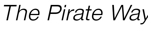 Font : Sans-Light-ITALIC Custom Text : The Pirate Way Test your own text here Click to download or to view this font on a tshirt that can be custom printed in Bali
