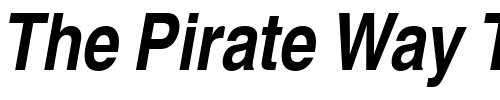 Font : Sans-Narrow-BOLDITALIC Custom Text : The Pirate Way Test your own text here Click to download or to view this font on a tshirt that can be custom printed in Bali