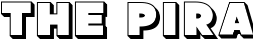 Font : Sans-Poster-Bold-3D-JL Custom Text : The Pirate Way Test your own text here Click to download or to view this font on a tshirt that can be custom printed in Bali