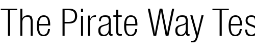 Font : SansCondLH-Regular Custom Text : The Pirate Way Test your own text here Click to download or to view this font on a tshirt that can be custom printed in Bali