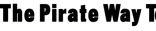 Font : SansThirteenBlack Custom Text : The Pirate Way Test your own text here Click to download or to view this font on a tshirt that can be custom printed in Bali