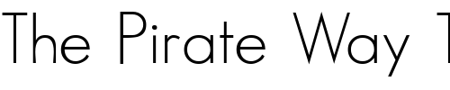 Font : SansThomasDB-Bold Custom Text : The Pirate Way Test your own text here Click to download or to view this font on a tshirt that can be custom printed in Bali