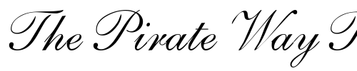 Font : SarahAndanteDB-Normal Custom Text : The Pirate Way Test your own text here Click to download or to view this font on a tshirt that can be custom printed in Bali