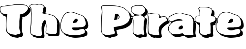 Font : SarahBeckerShadow Custom Text : The Pirate Way Test your own text here Click to download or to view this font on a tshirt that can be custom printed in Bali