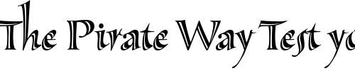 Font : SassafrasLx Custom Text : The Pirate Way Test your own text here Click to download or to view this font on a tshirt that can be custom printed in Bali